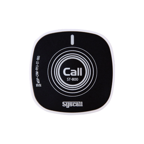 ST-800 로고스티커 부착가능 사각슬림 무선 호출벨 단품