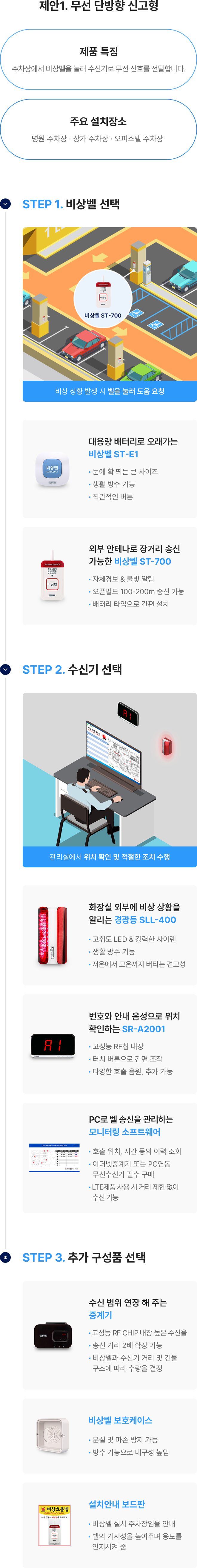 제안1. 무선 단방향 신고형