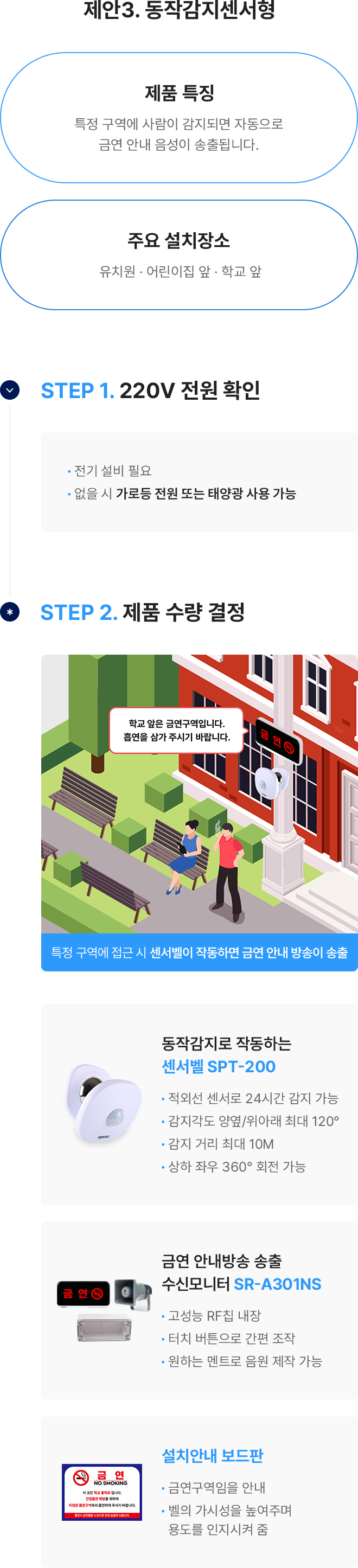 제안3. 동작감지센서형