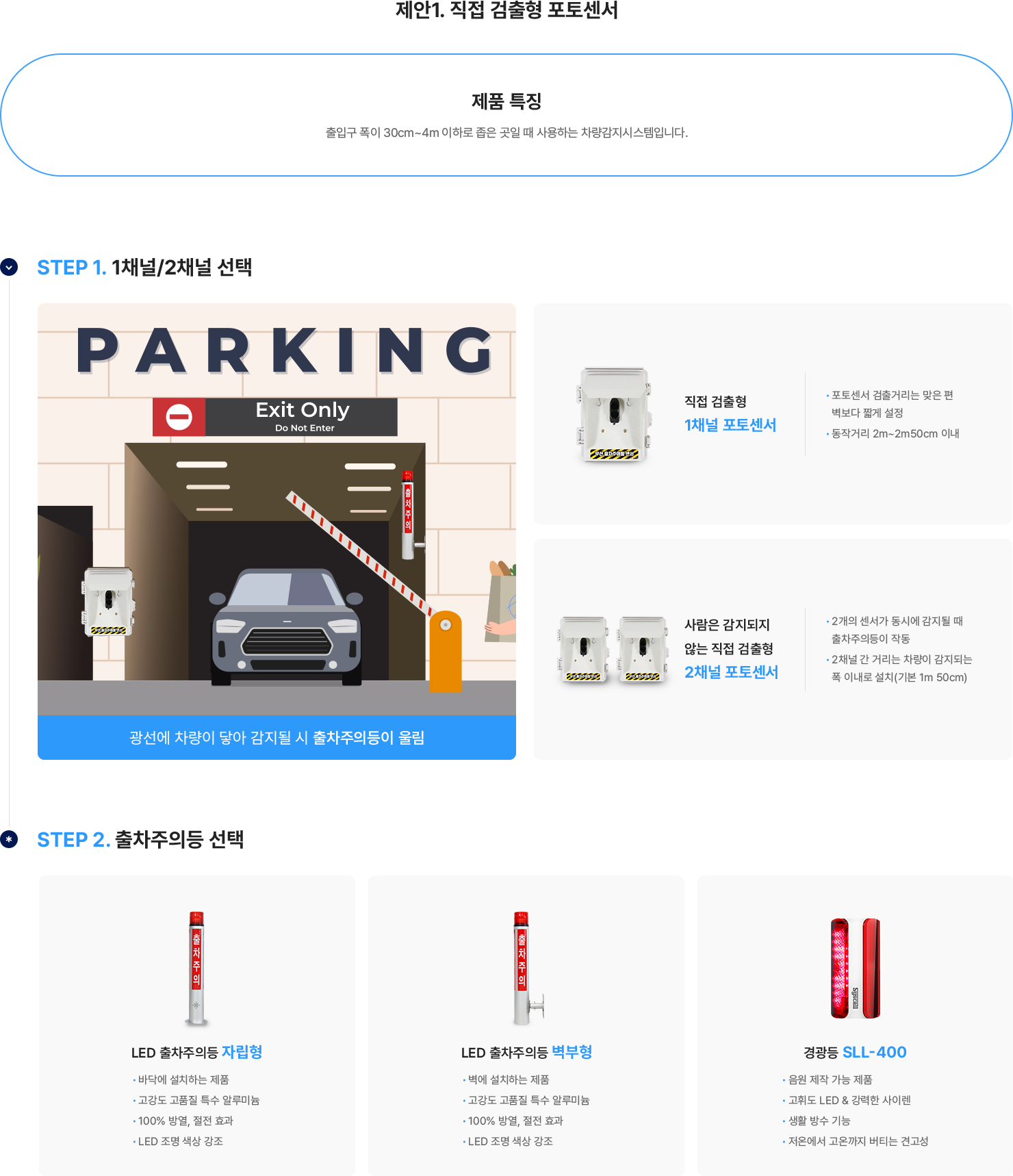 제안1. 직접 검출형 포토센서